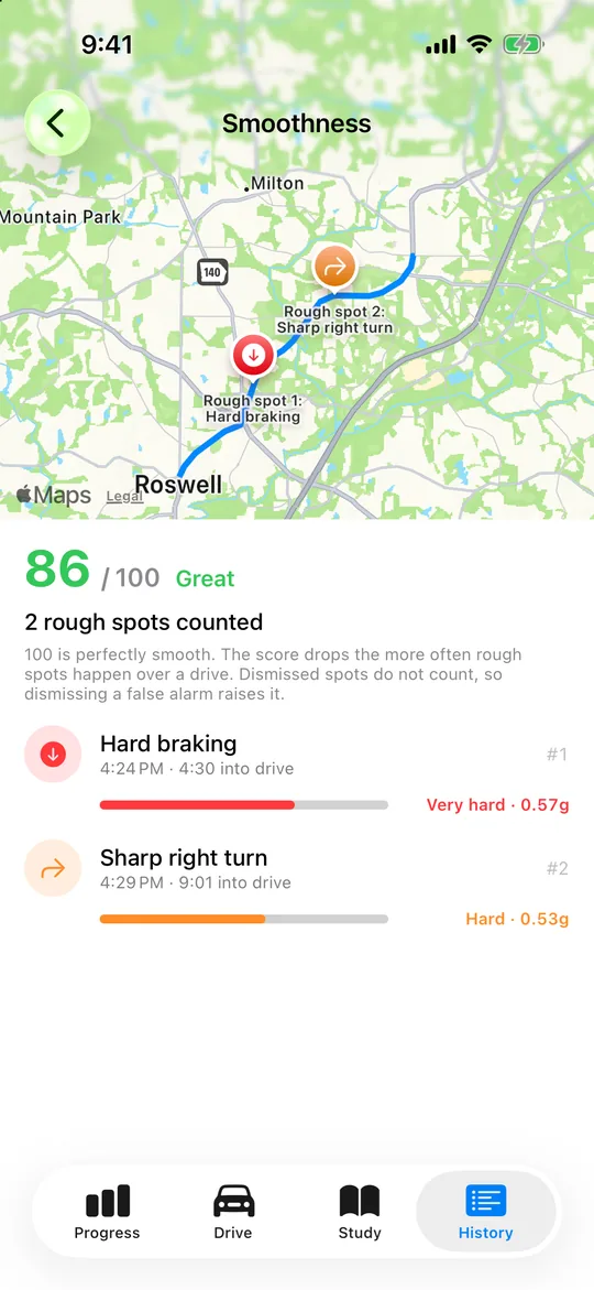 A coach for smoother driving
